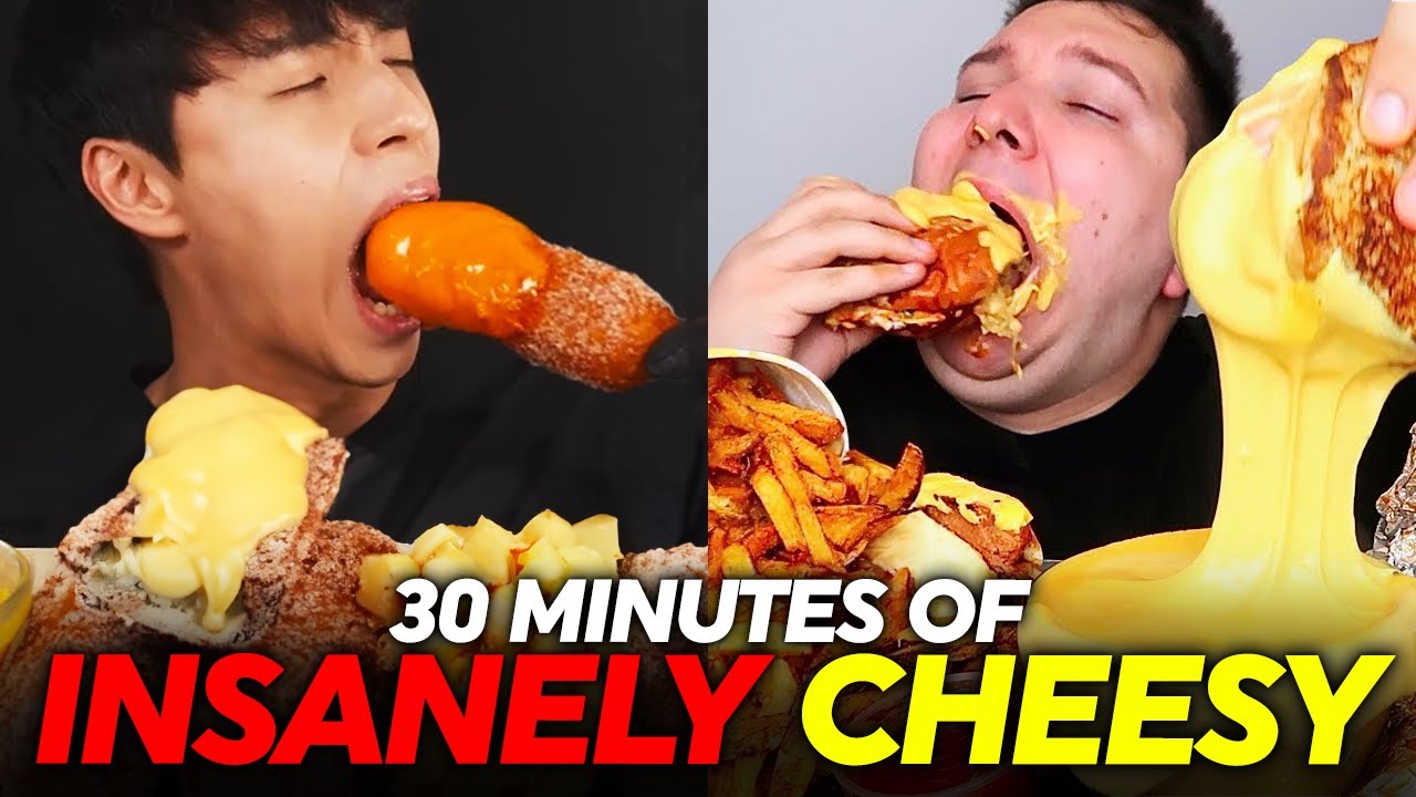 30 minutes of THE CHEESIEST MUKBANG MOMENTS