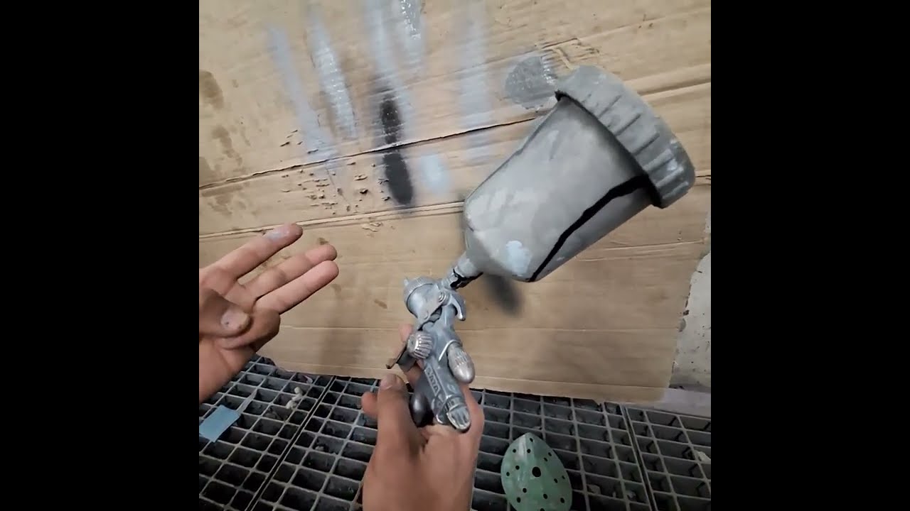 spry gun  ,  شرح وظائف مفاتيح مسدس الرش ، الدهان الهواء الشمسيه حجم كمية الهواء والطلاء