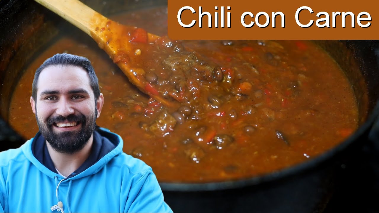 Chili Con Carne | Guance affumicate, Kamado e Dutch Oven