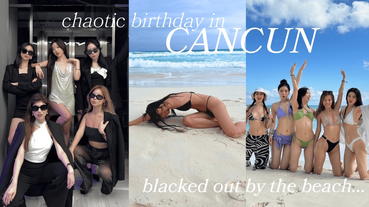 *chaotic* 28th birthday trip to cancun! I was blacked out the whole time… 😭