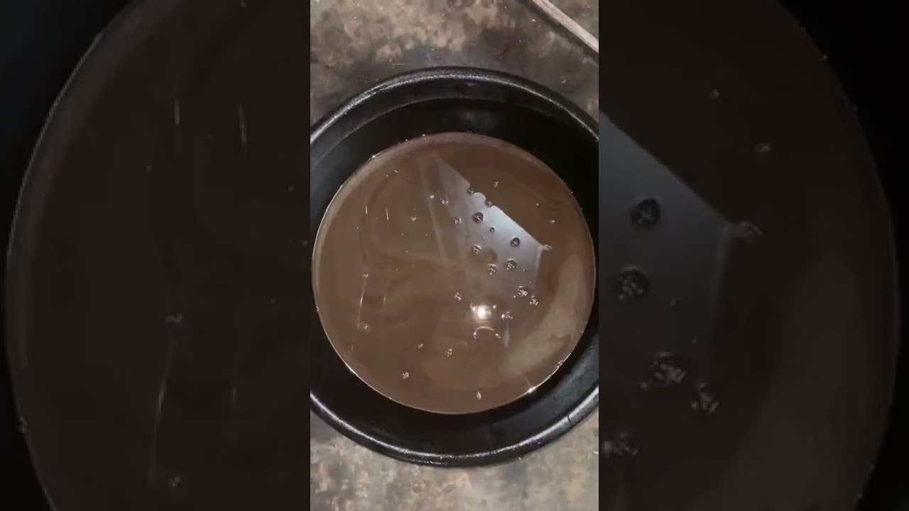 Engine oil mix with water