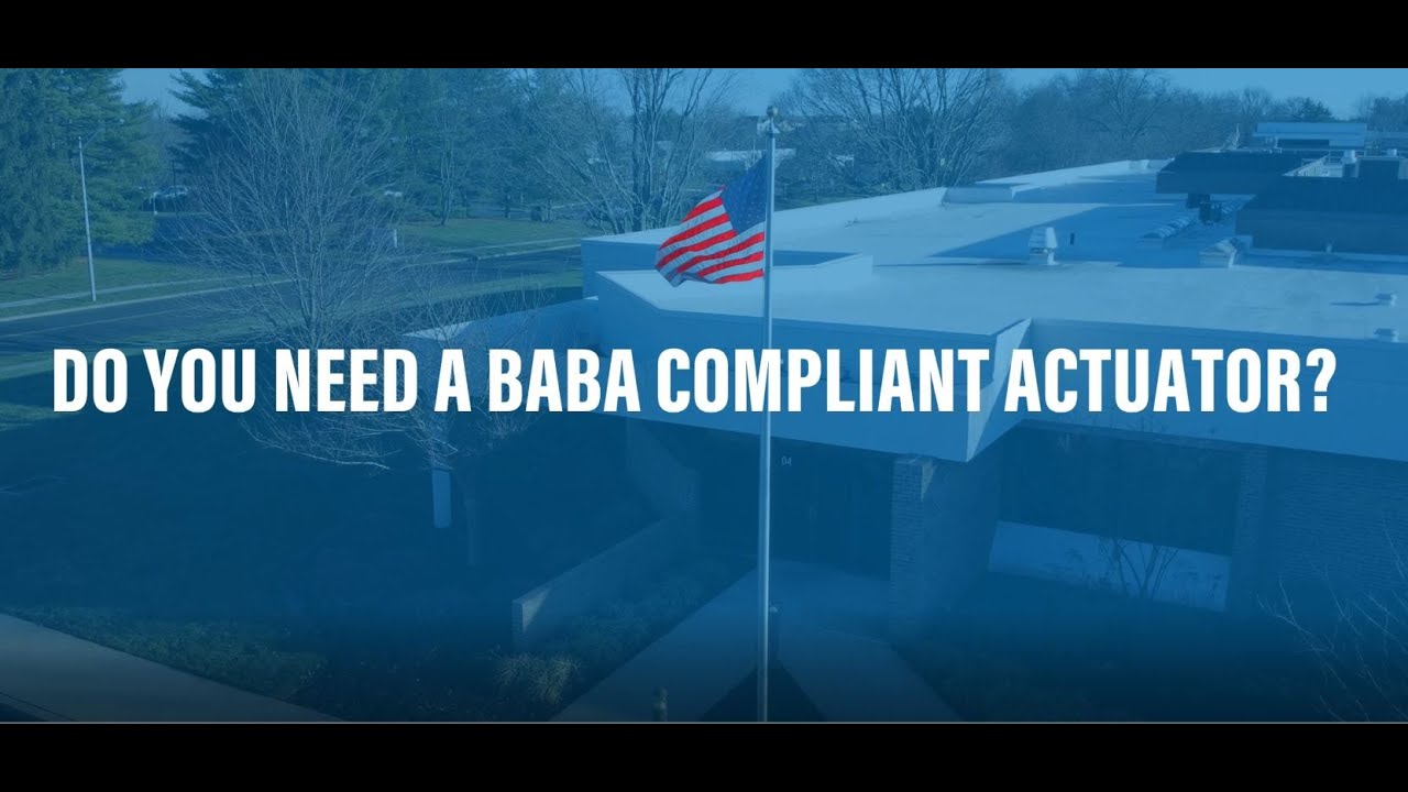 BABA Compliant Actuators (Build America Buy America) BECK Electric Actuators for Dampers and Valves