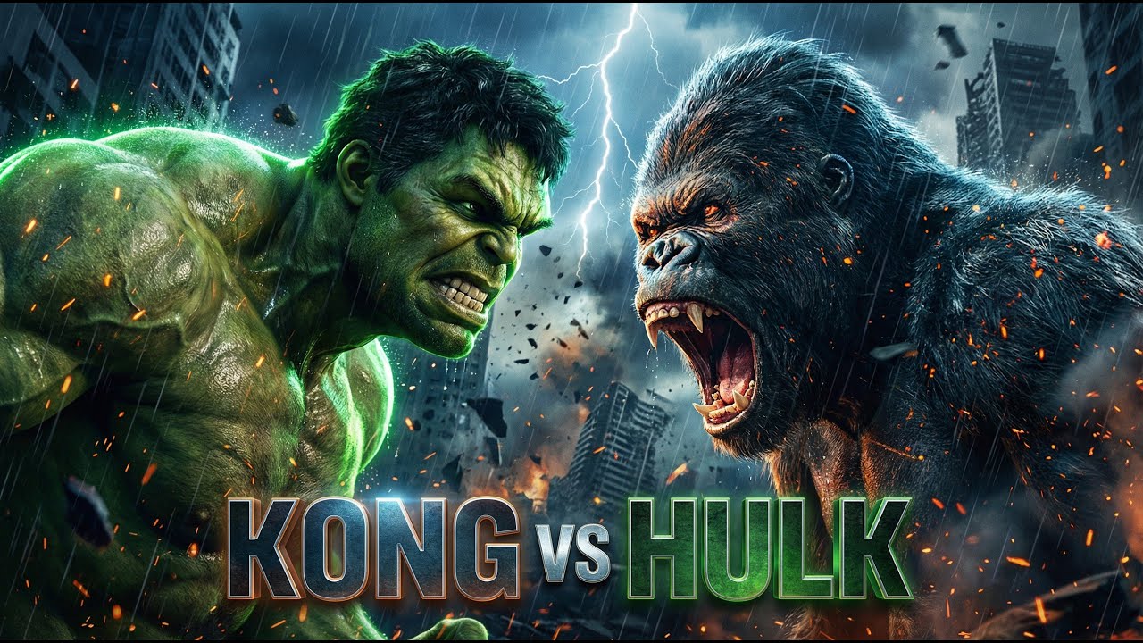 KONG VS HULK | REALISTIC CINEMATIC 4K HDR