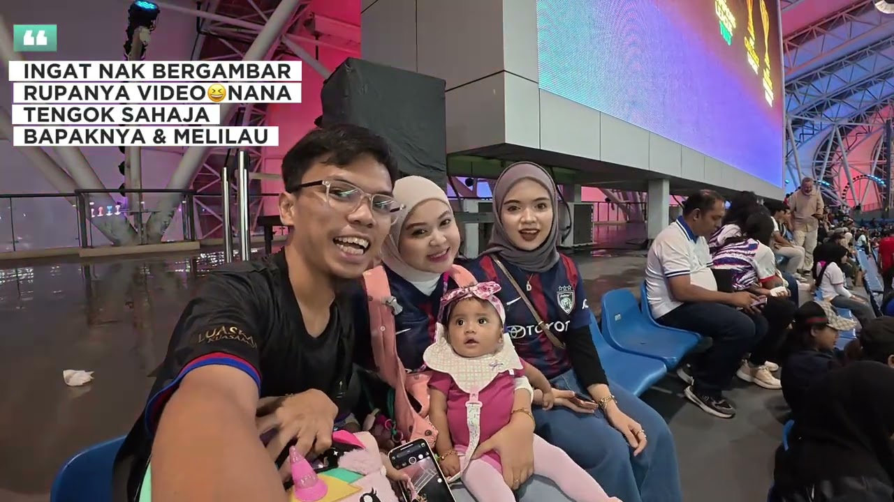 PENGALAMAN PERTAMA ADRIANA DALILY KE STADIUM DAN SEKITAR PERLAWANAN JDT VS VISSEL KOBE #djiosmonano 