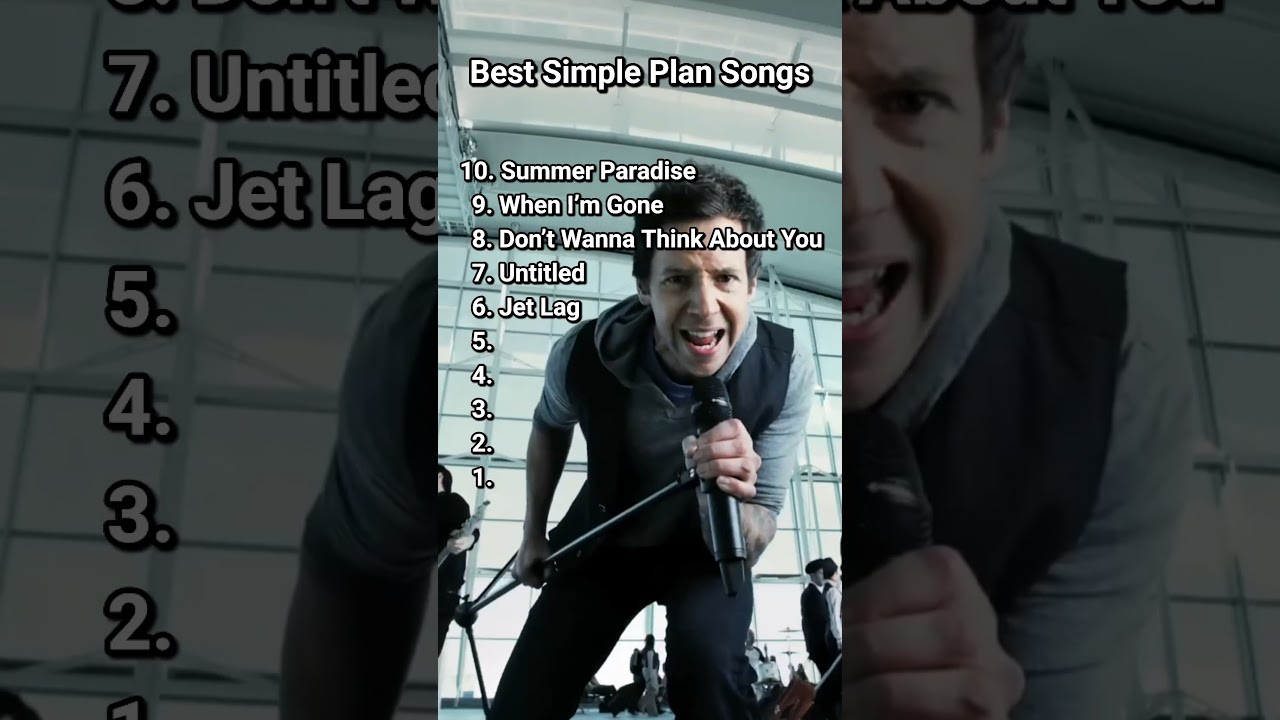 Top 10 Best Simple Plan Songs #simpleplan #top10 #bestsongs #bestmusic