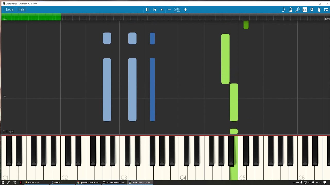 Lucifer soundtrack Ashes - Claire Gueresso Piano Tutorial (Synthesia)
