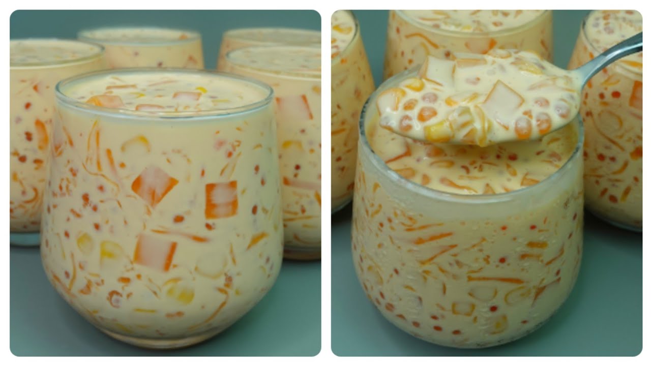 Homemade Dessert for the Holidays, Easy to make | Melon Corn Tapioca Jelly