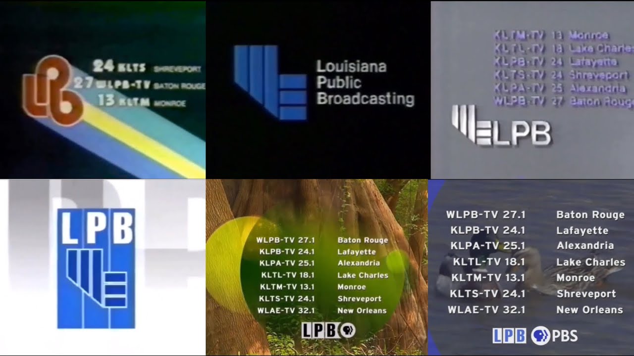 Louisiana Public Broadcasting (LPB) Station IDs Compilation UPDATED (1979-present)