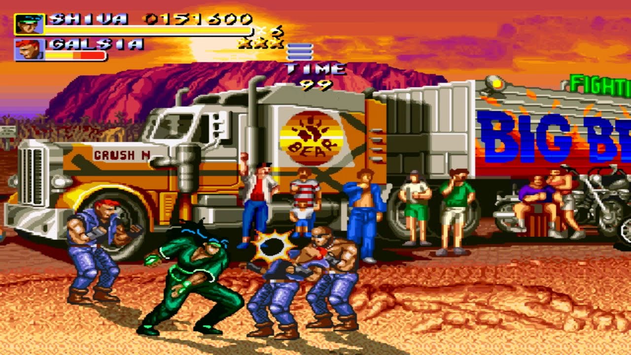 The Hydra. Ryu Edition (Streets of Rage Remake (v5.1) Mod) (PC) (Shiva SoR2) Walkthrough