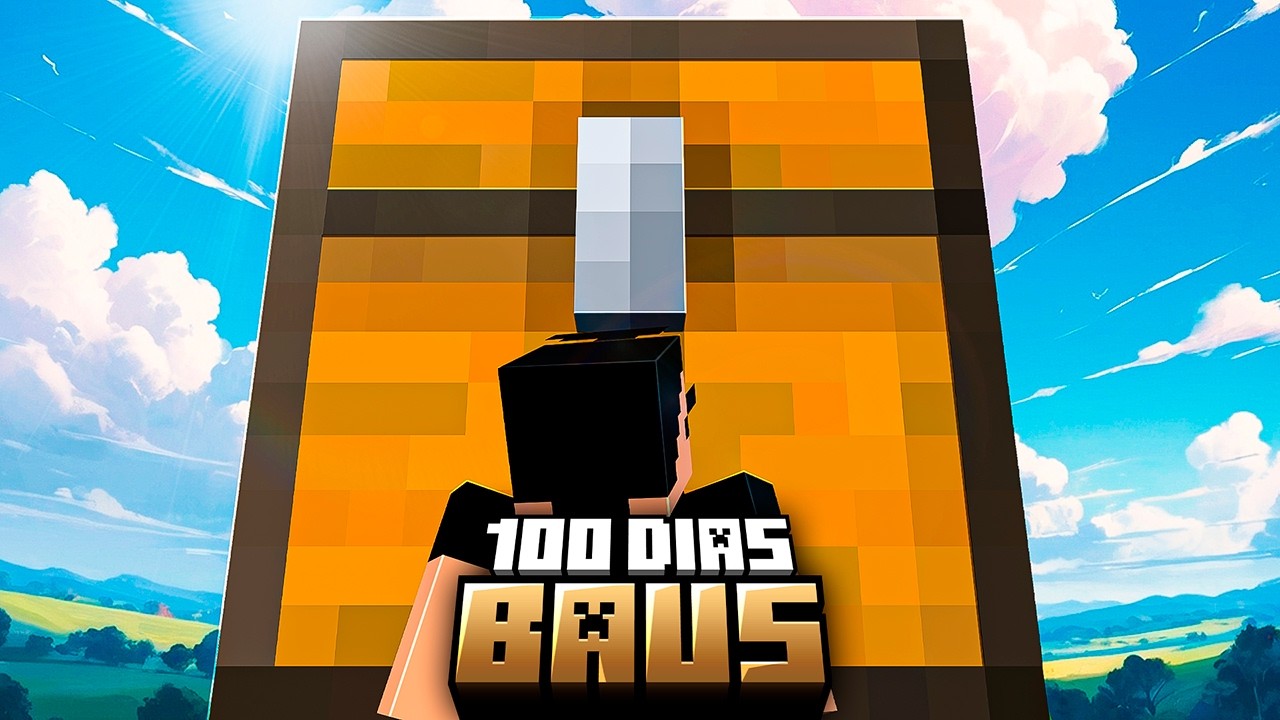 SOBREVIVI 100 DIAS DENTRO DE UM MUNDO DE BAÚS NO MINECRAFT - O FILME
