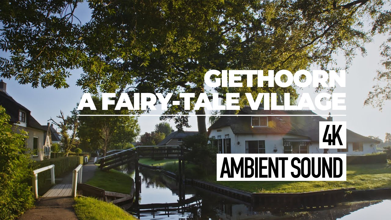 Giethoorn - een magisch dorp in Overijssel / Virtual Tour of the Dutch Fairy-Tale Village | 4K Walk