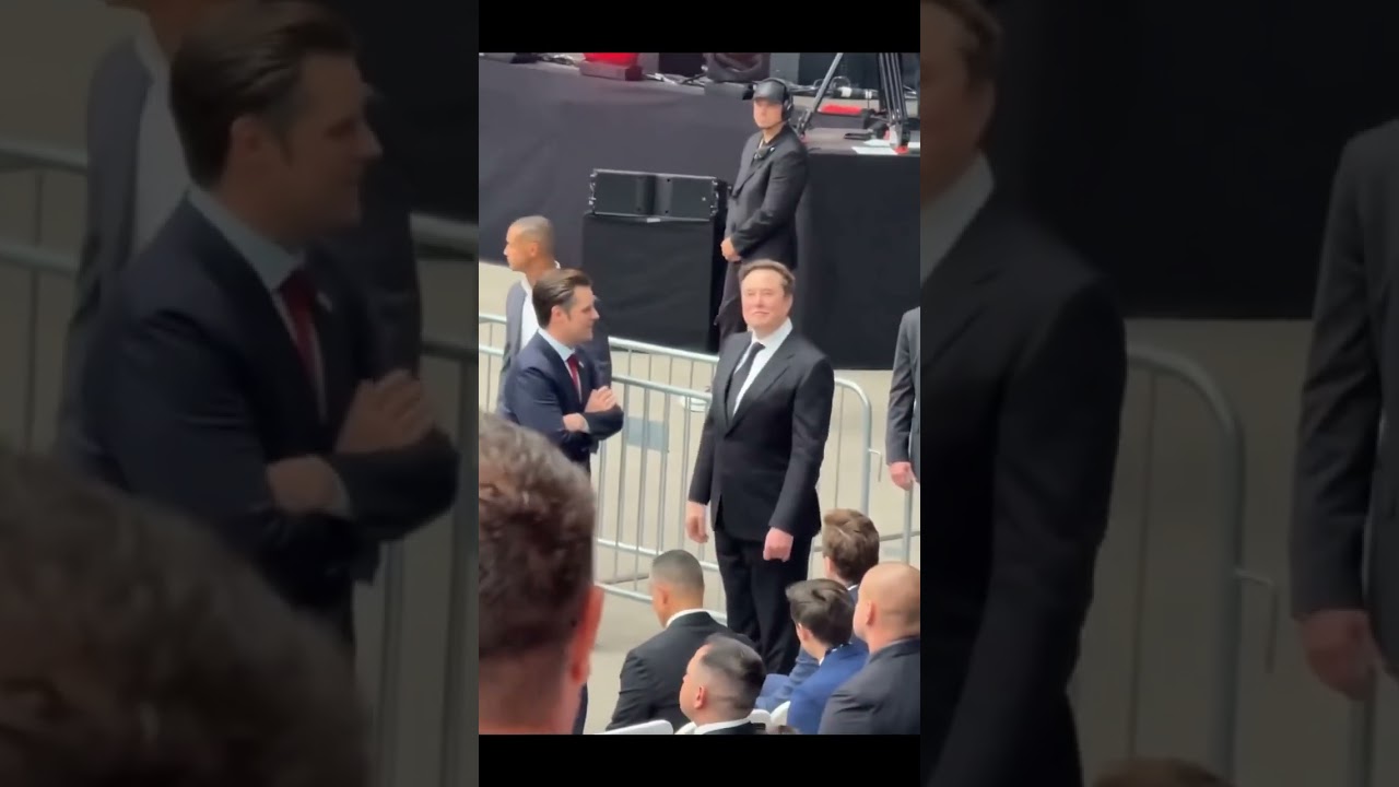 Elon Musk at Charlie Kirk's memorial service!We are all Charlie Kirk 