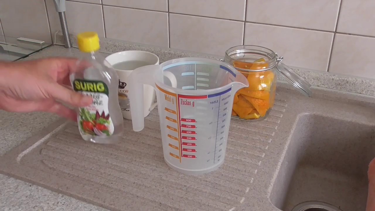 Orangen-Essig-Reiniger selber machen - Mit Essig und Orangenschalen zur Bio-Putzmittel Herstellung