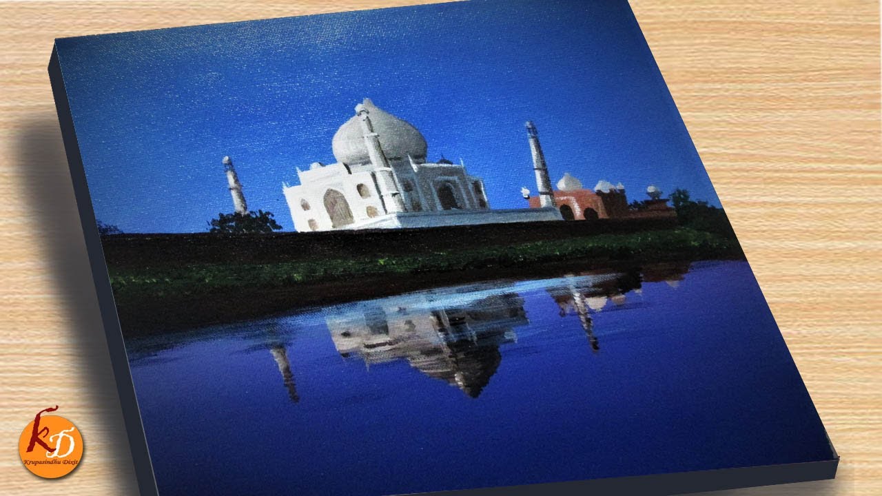 Taj Mahal Acrylic Painting | Episode #148