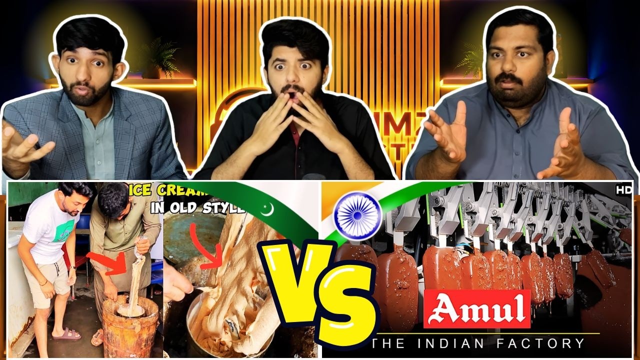 Pakistani reaction on pakistan vs india Shocking Ice Cream making Factory Difference?🤷‍♀️😮