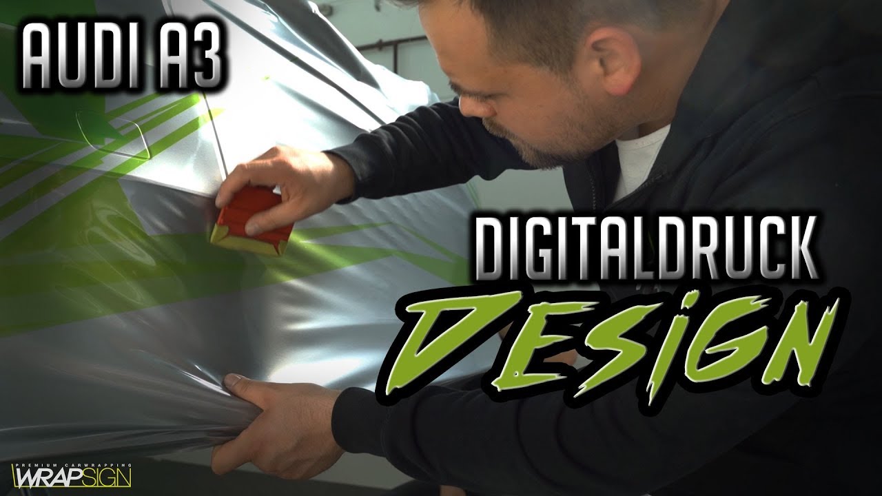 Audi A3 Superwrap Digitaldruck Designfolierung