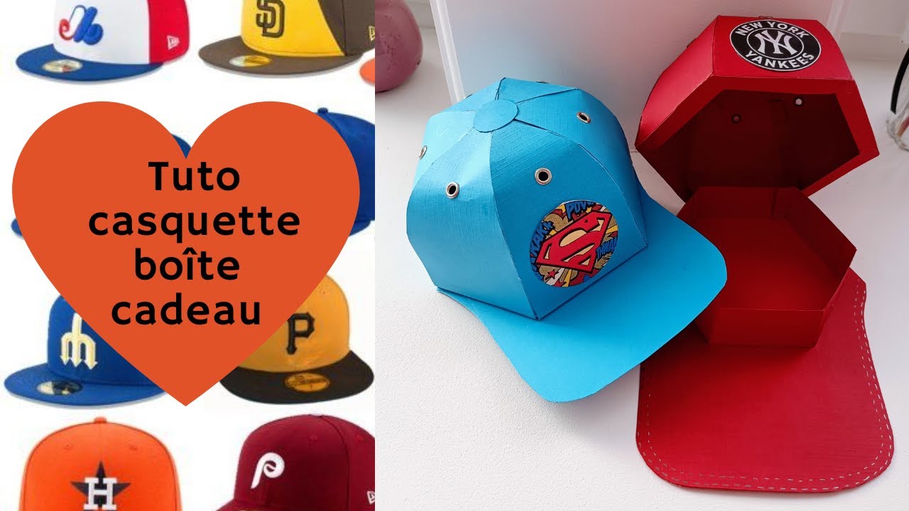 TUTO casquette boîte cadeau #tuto #scrapbooking
