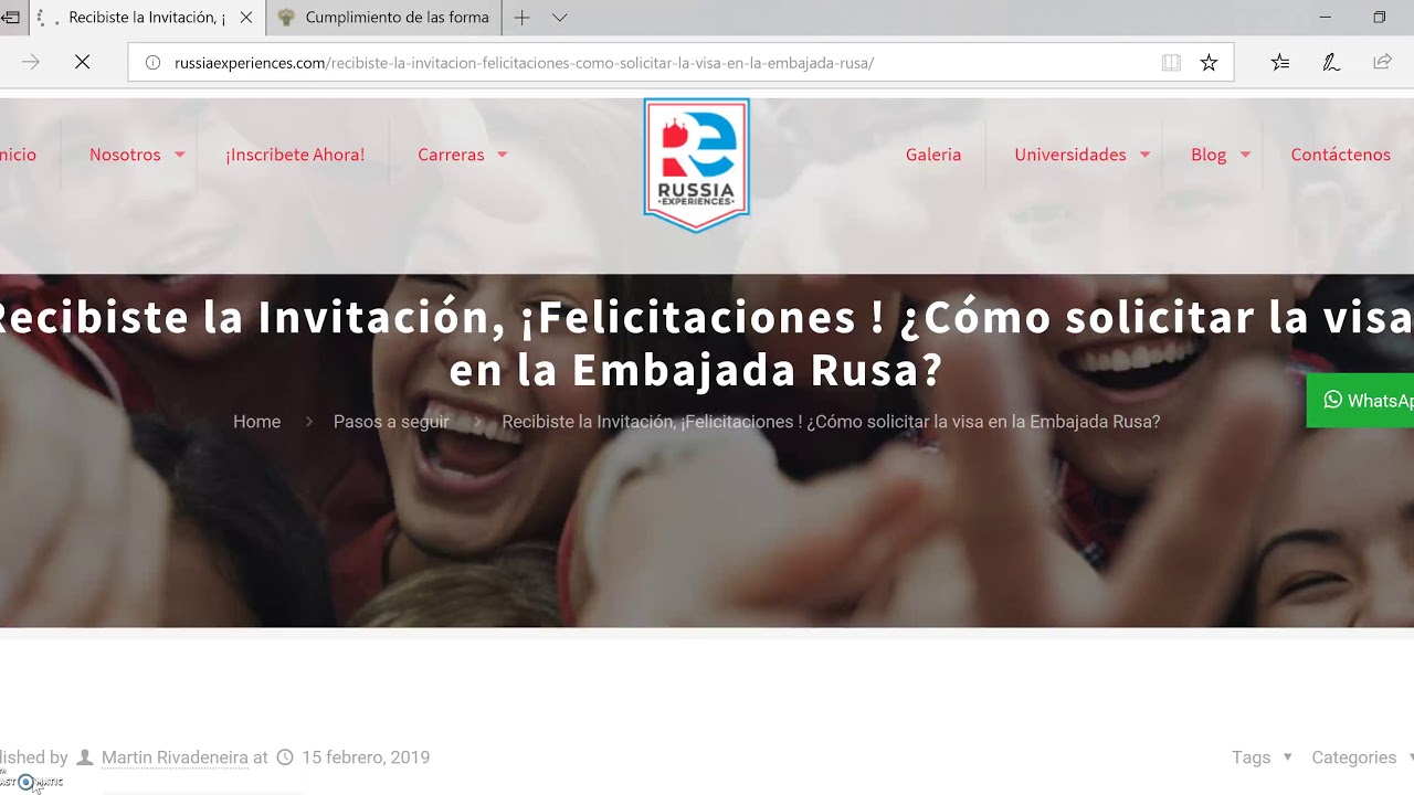 &iquest;C&oacute;mo solicitar la visa en la Embajada Rusa? Una vez obtenida la invitaci&oacute;n