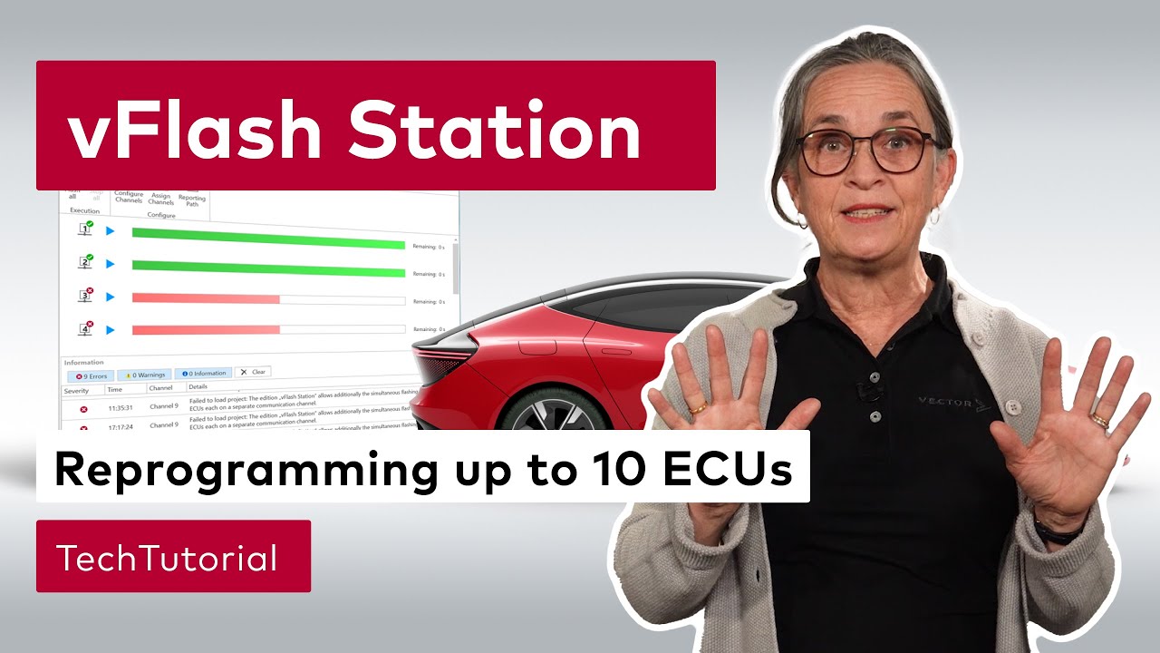 vFlash Station - User Interface for Reprogramming up to 10 ECUs | #VectorTechTutorial