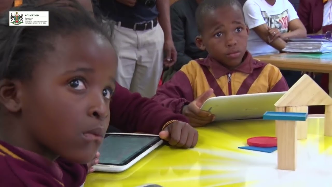 NW MEC for Education Viola Motsumi visited Tshepo Primary in Dr KK during Thuntsha Lerole Programme