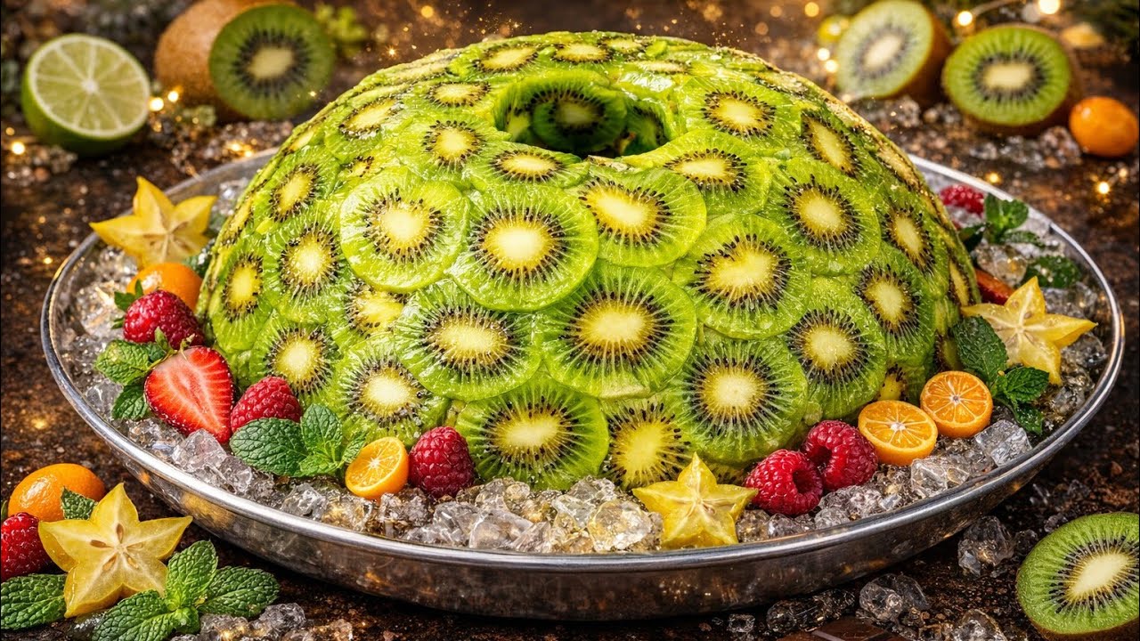 Все в восторге от этого салата 😍 Эффектный салат с курицей и киви