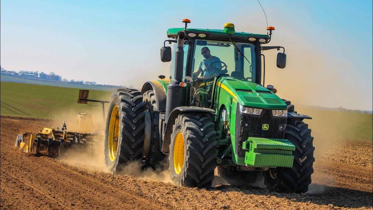 Př&iacute;prava půdy 2025 | John Deere 8370r s Bednar Swifter SO_F|