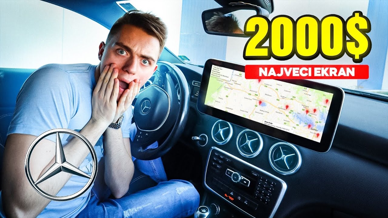 UGRADIO SAM NAJVEĆI EKRAN U MERCEDES *2000$*
