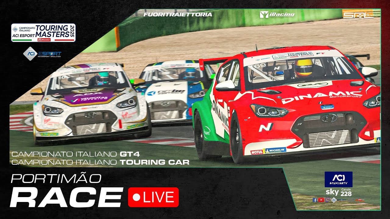 🔴 LIVE! Campionato Italiano Touring Masters 2025 iRacing – Round 3 Portimão