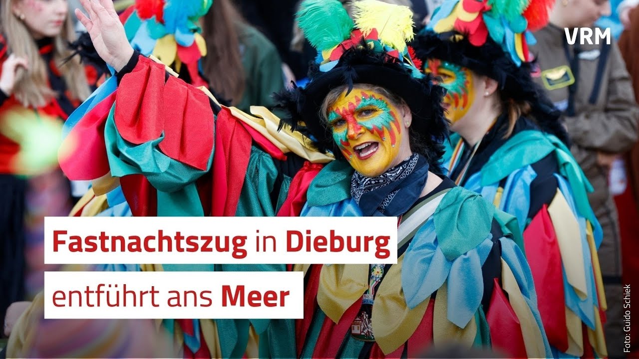 Fastnachtszug in Dieburg entführt auf und ins Meer