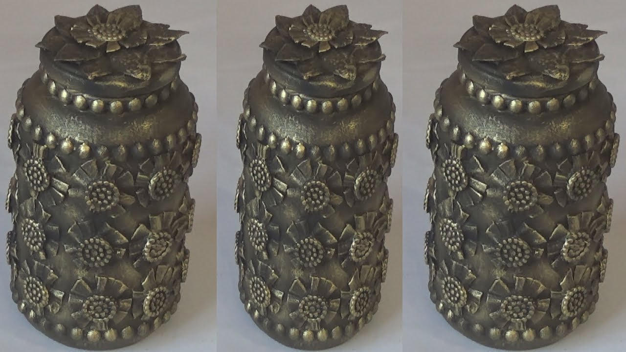 POTE DE AZEITONA RECICLADO