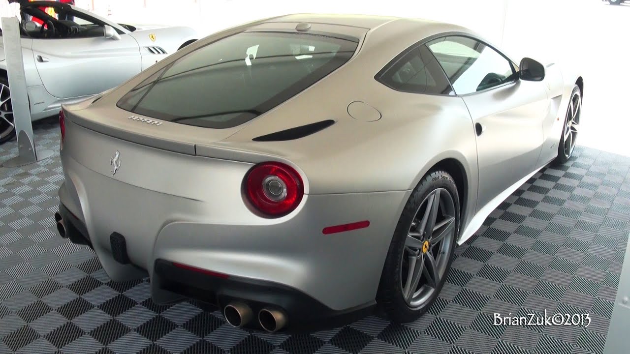 Matte Silver Ferrari F12 Berlinetta
