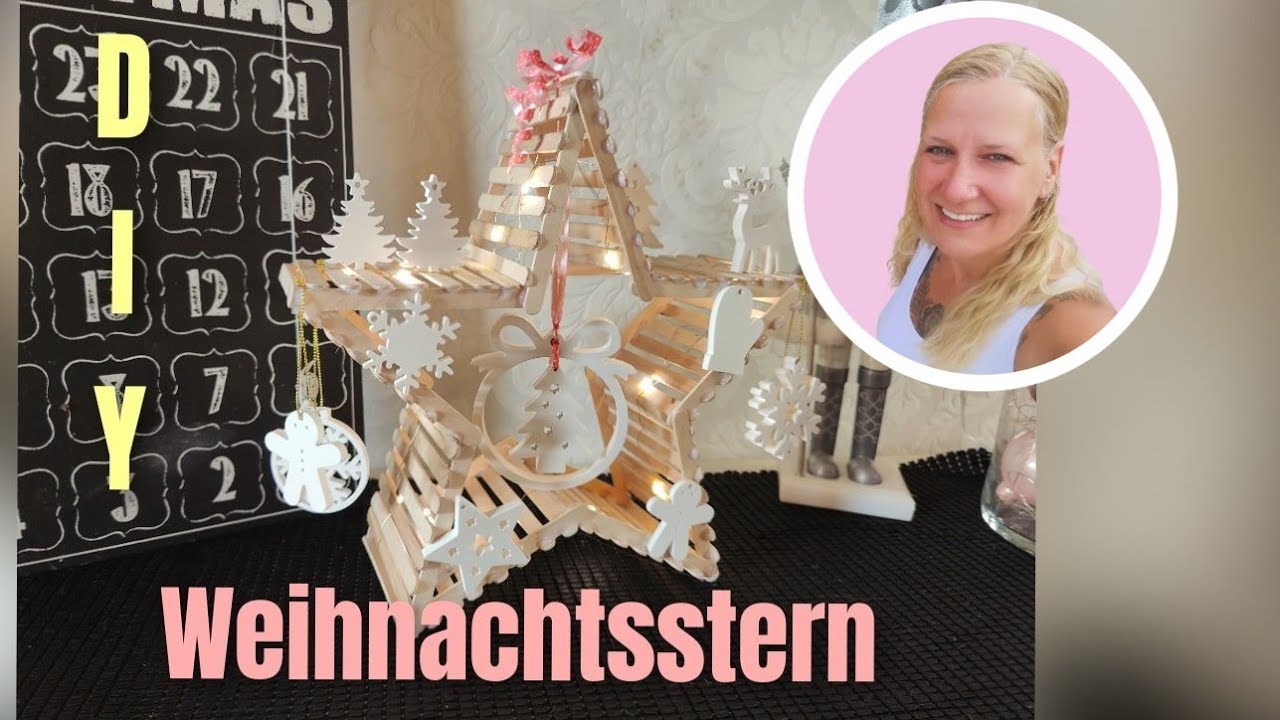 DIY Weihnachtsstern aus Eisstielen ✨ | einfache Deko basteln + Raysin Anhänger | Zauberwels 