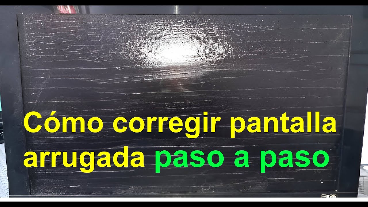 Reparación de pantalla LG arrugada, (cambio de filtro polarizador)
