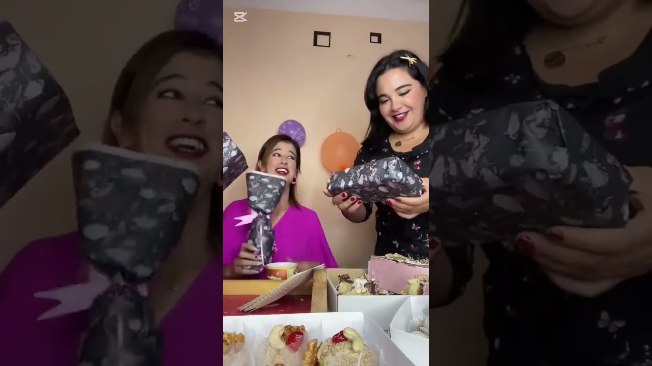 اخييرا تصالحو فيفي وسارة بعد شهر متهادروش🥵😍عيد ميلاد فيفي وشاجابتلها سارة كادو😂💃💃