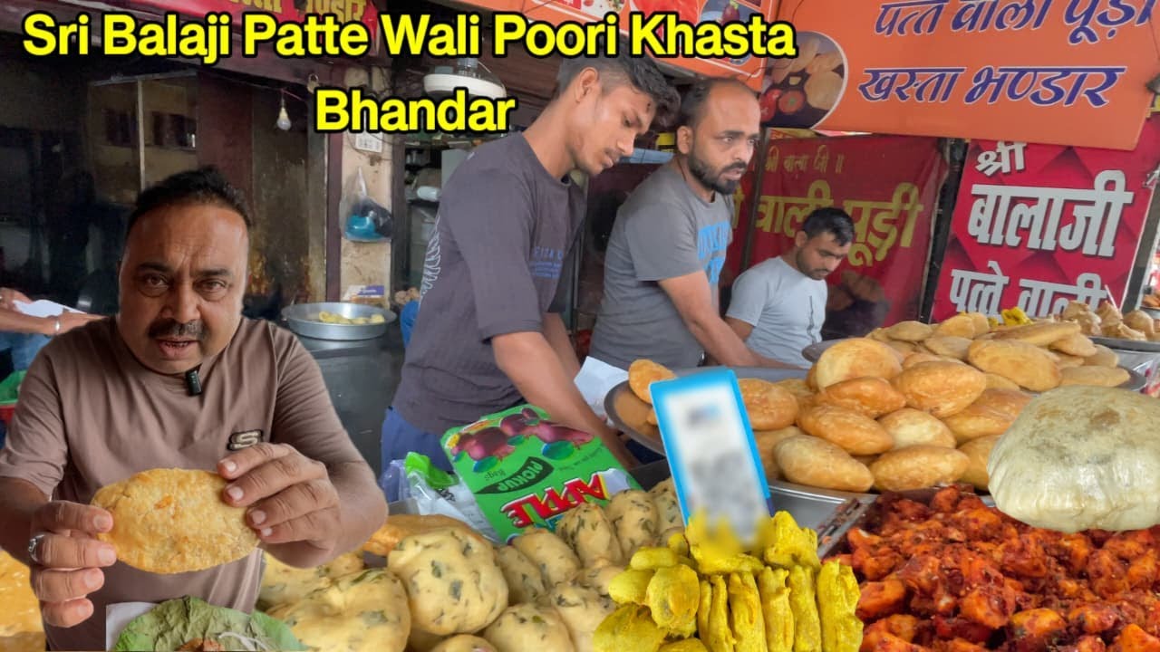 Balaji Patte wali Puri | Patte wali Khasta Matar |Chole Bhature | Vada | Kadhi  |Jalebi | Trip4food
