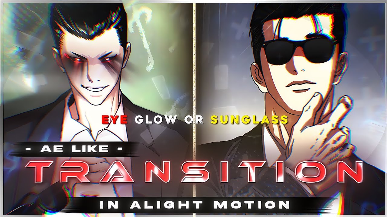 Sunglass Transition 😎🔥 + Eye Glow Effect Tutorial | Alight Motion Preset (Glowing Eyes Like Me)