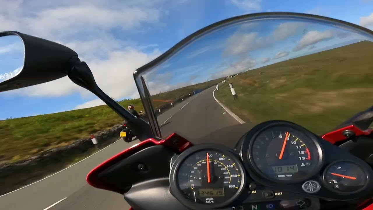 Isle of Man TT 2025 (6th run)- Yamaha Fazer 1000 - POV Mountain Road