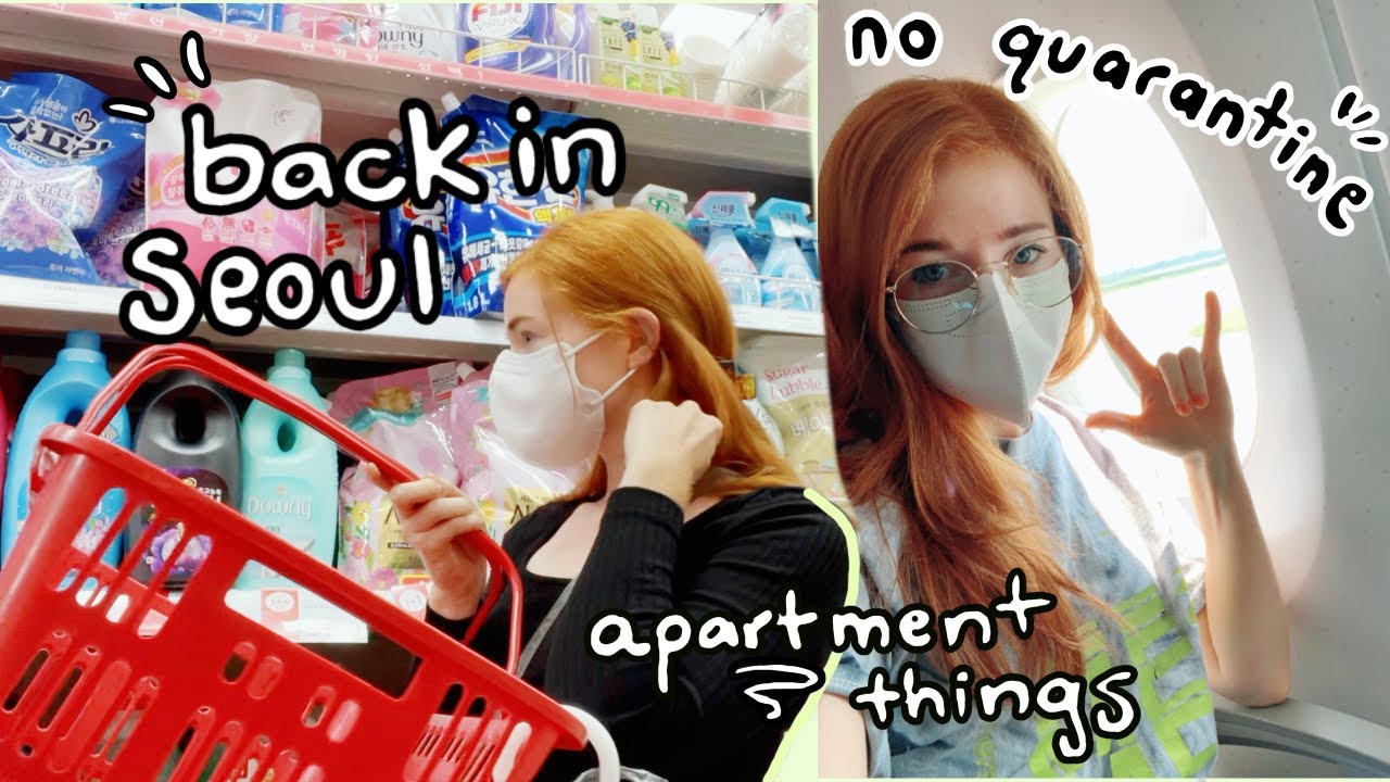 BACK IN SEOUL ✈️ no quarantine, flying during a pandemic, apartment problems, new phone vlog