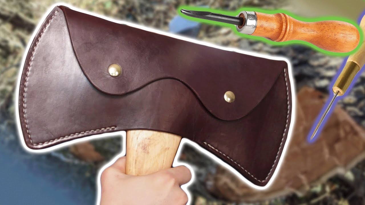 Making A Leather Double Bit Axe Sheath