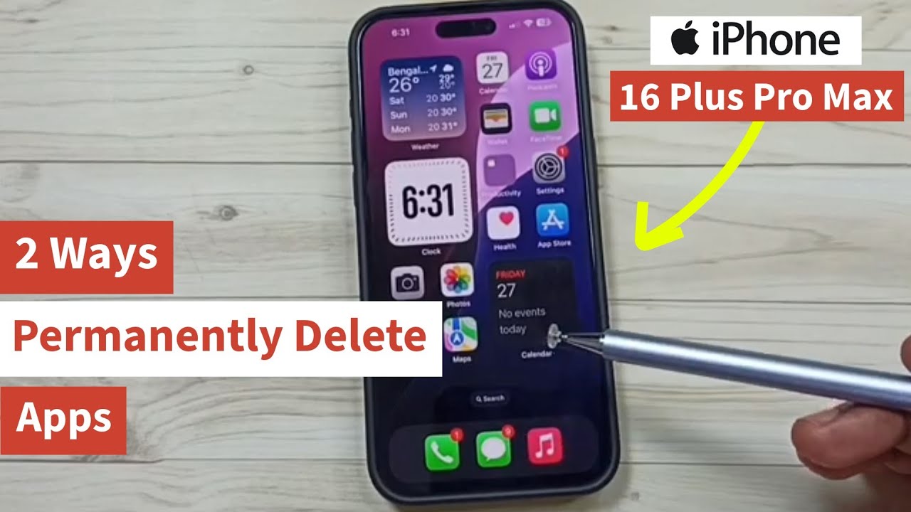 iPhone 16/16 Pro Max | 2 Ways to Permanently Delete App