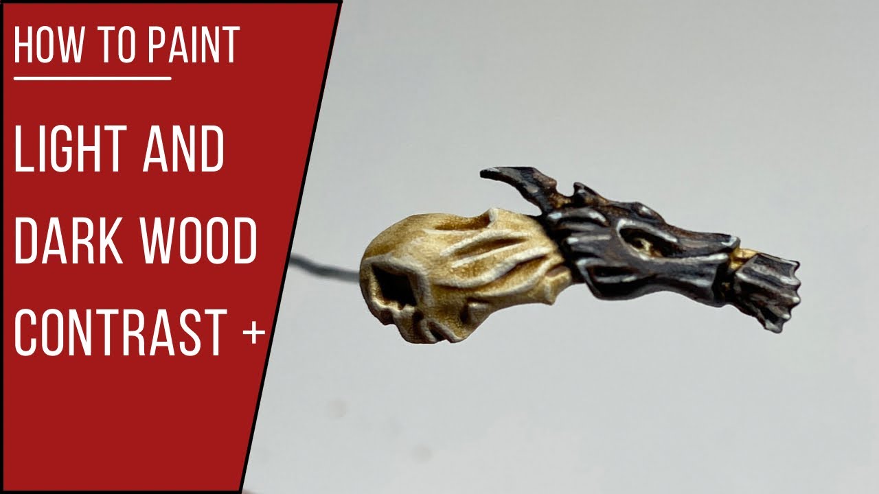 How to Paint: Light and Dark Wood (contrast +)