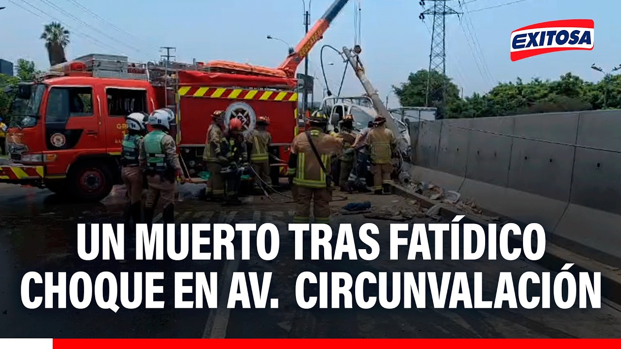 🔴🔵 Un muerto y un herido deja aparatoso accidente en la Av. Circunvalación
