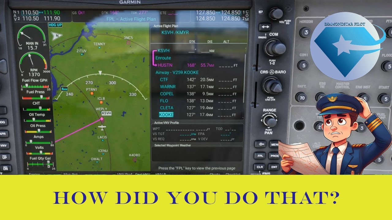 Loading Airways On G1000 |Diamond DA40|
