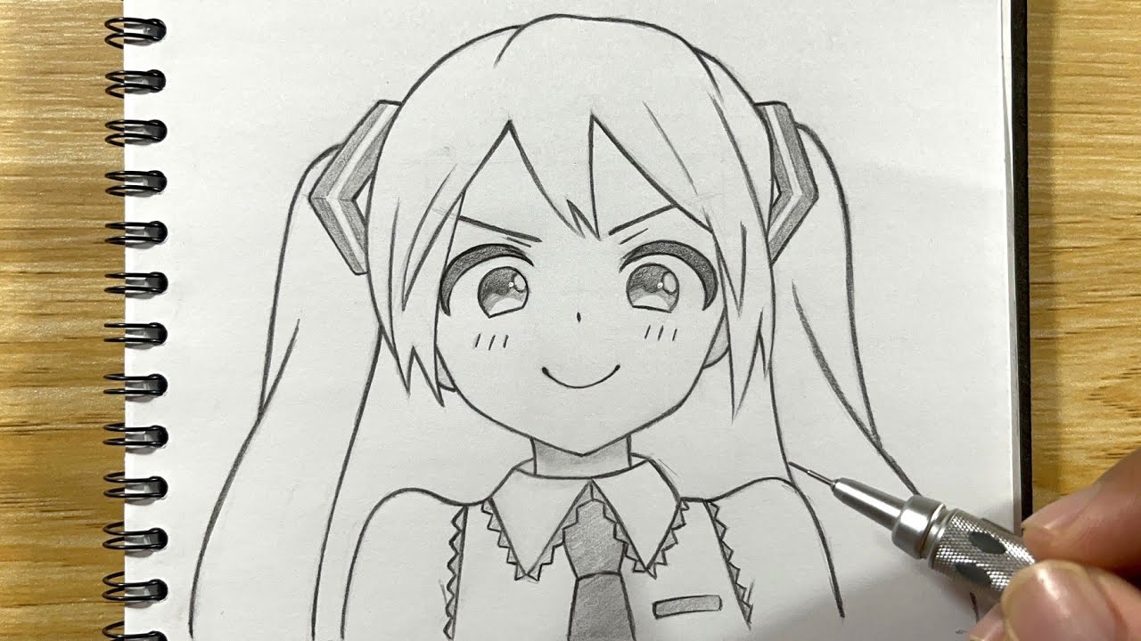 How to Draw Hatsune Miku easy | anime drawing tutorial | easy to draw