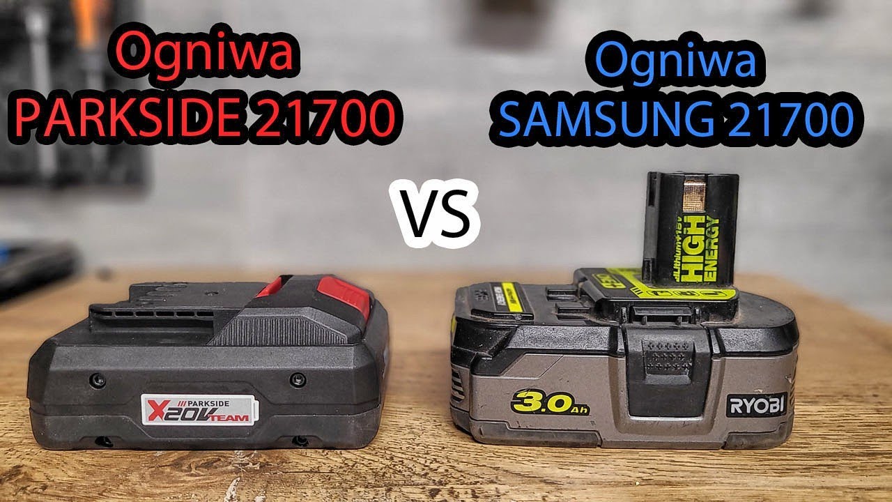 Porównanie ogniw PARKSIDE 21700 vs SAMSUNG 21700