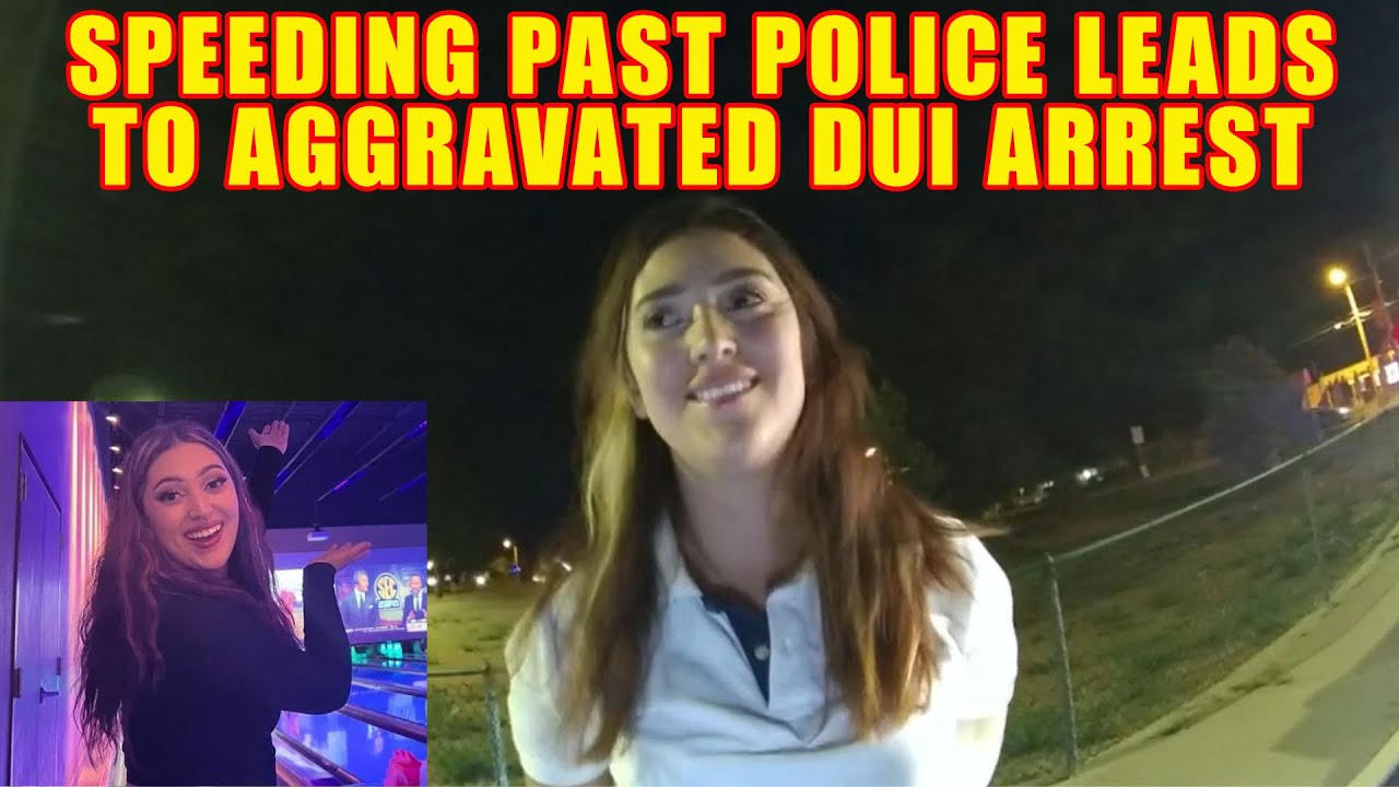 Bodycam DUI Arrest - Speeding Past a Police Officer Leads to 24-Year-Old's DUI Arrest