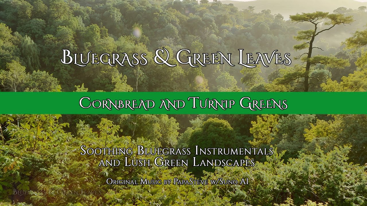 Cornbread And Turnip Greens | Bluegrass & Green Leaves 4K Nature Instrumental