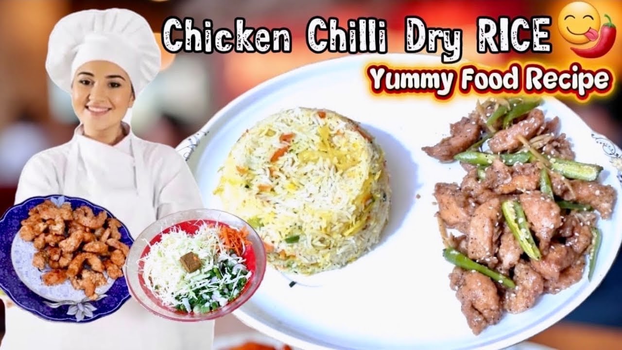 Chicken Chilli Dry With Fried Rice Original Restaurant Recipe