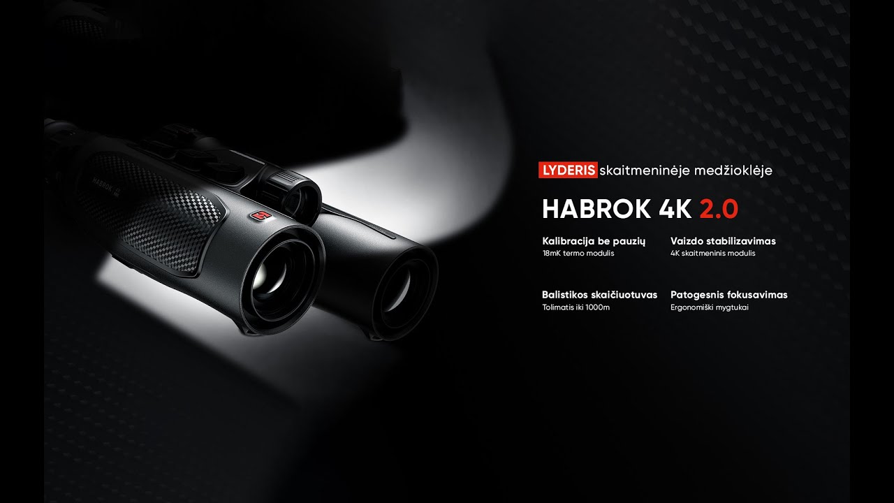 HIKMICRO HABROK 4K HE25L multispektriniai žiūronai