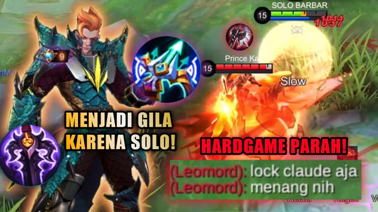THE REAL INSANE MATCH! HAMPIR GILA KARENA MATCH INI! TEAM KEBANTAI PARAH! | TOP GLOBAL CLAUDE - MLBB